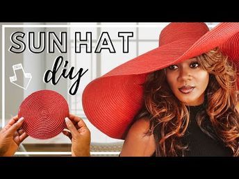 Diy Fancy Hat, Making Hats For Women, Diy Summer Hat, How To Make Hats For Women, How To Make A Hat, Diy Hats For Women, Diy Floppy Hat, Floppy Hat Pattern, Girls Sequin Dress Kids