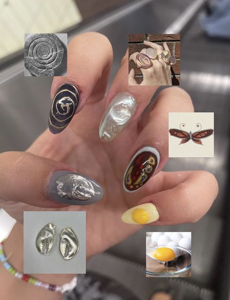 vanessa ☆ (@vanessaferrea) on X Weird Nails, Weird Girl, Girl Nails, Crazy Nails, Girls Nails, New Set, How To Do Nails, Nail Inspo, Nails