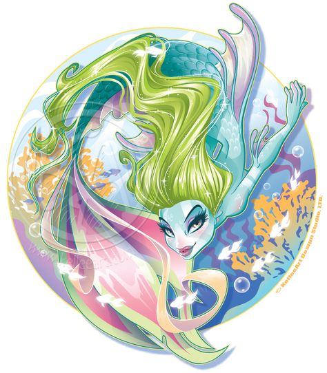 Kellee Riley, Sea Ponies, Mermaid Concept, Mermaid And Unicorn, Fish Background, Mermaid Beautiful, Steampunk Octopus, Mermaid Artwork, Unicorn Tattoos