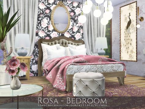 Sims 4 Beds, Sims Furniture, Sims 4 Bedroom, Cc Furniture, Victorian Bedroom, Glam Bedroom, Sims 4 Expansions, Sims 4 Downloads, Princess Core