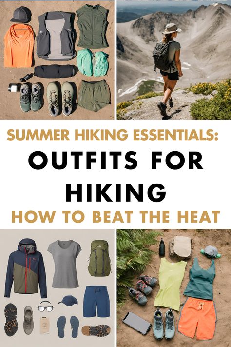 Trying to decide how to pack and what to wear when hiking in summer? Let me help! In this guide, I’ll share some easy tips and things to consider when planning your next national park trip or outdoor adventure. Hiking Trip Packing List Summer, Outfits For Hiking Summer, Packing For Hiking Trip, Hiking Packing List Women, What To Wear Hiking Summer, Weekend Packing List Summer, Hiking Trip Packing List, Colorado Vacation Summer, What To Wear Hiking