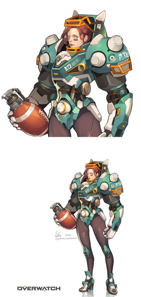 ArtStation - overwatch style etude , son6 _ Impending Doom, Space Pirates, Comic Face, Robot Illustration, Power Armor, Character Sketches, Robot Concept Art, Cyberpunk Art, Character Design Animation