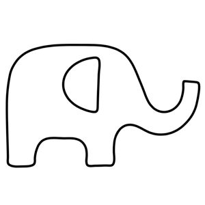 free applique pattern - elephant                                                                                                                                                                                 Más Elephant Template, Homemade Baby Gifts, Elephant Outline, Free Applique Patterns, Art Stencils, Elephant Quilt, Elephant Applique, Animal Templates, Animal Sewing Patterns