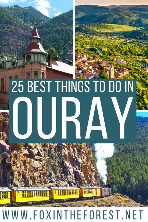 25 Best Things to do in Ouray Colorado + Secret Local Tips Ouray Colorado Winter, Ouray Colorado Summer, Telluride Colorado Summer, Colorado Itinerary, Colorado Bucket List, Colorado National Parks, Ouray Colorado, Colorado Travel Guide, Road Trip To Colorado