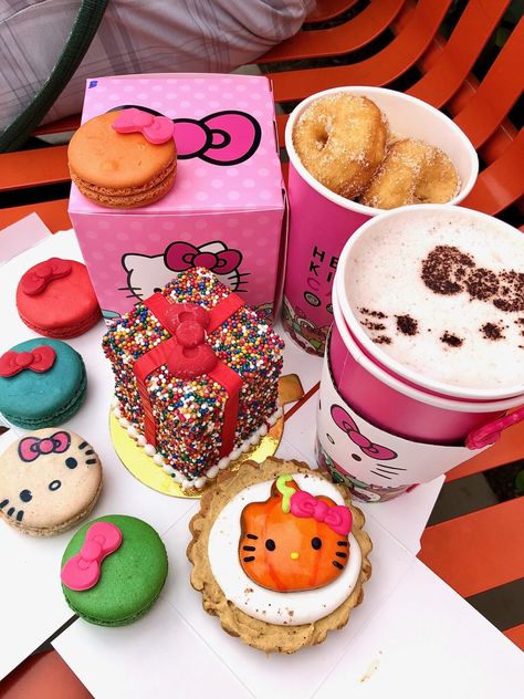 Hello Kitty Breakfast, California Life, Pink Cafe, Area Activities, Afternoon Tea Recipes, Kitty Cafe, Irvine California, Hello Kitty Themes, Seek Adventure