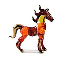 Standing Horse, Blow Paint, Tiny Horses, Horse Figurine, Crystal Figurines, Animal Statues, Glass Figurines, Glass Animals, Painted Glass