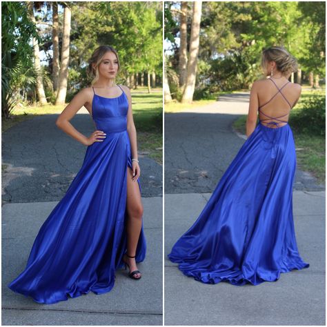 Hairstyle Backless Dress, Hairstyle For Gown, Hairstyles For Gowns, Sherri Hill Prom Dress, Sherri Hill Prom, Dress Royal Blue, Sherri Hill Prom Dresses, Updo Hairstyle, Dress Royal