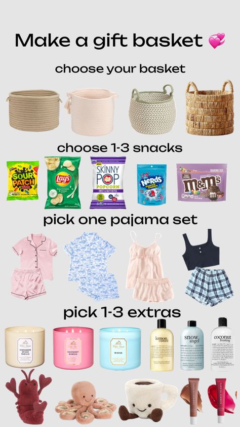 #basket #burrbasket #boobasket #philosophy #jellycats #basketinspo #beauty #summerfridays Make A Gift Basket, Movie Night Basket, Preppy Birthday Gifts, Making A Gift Basket, Birthday Presents For Friends, Preppy Gifts, Birthday Basket, Cute Birthday Ideas, A Gift Basket