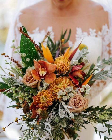 Bridal Bouquet Bird Of Paradise, Bird Of Paradise Wedding Bouquet, Bird Of Paradise Bouquet, Bird Of Paradise Wedding, Bird Of Paradise Flower, Autumn Afternoon, Paradise Wedding, Birds Of Paradise Flower, Floral Oil Paintings