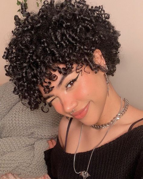 3c Pixie Curly Hair, Short 4a Hair, Short Coily Hairstyles, Hair Big Forehead, Coily Hairstyles, Curly Hair Fringe, Short Natural Curly Hair, Dyed Curly Hair, Natural Curly Hair Cuts