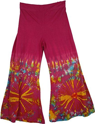 TLB  Tantra Tie Dye Gaucho Pants  Length 35 Inseam 24 Waist 28  34 -- Click image for more details. Whimsigoth Clothes, Hippie Goth, Gaucho Pants, Boho Tie Dye, Orange Pants, Split Skirt, African History, Purple Butterfly, Bridesmaids Dresses