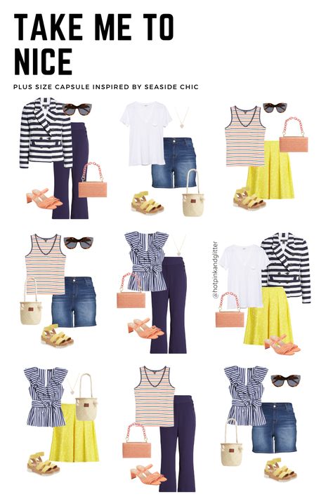 Inspired by packing for the south of france! this plus size summer packing list is a perfect capsule wardrobe #plussize Summer Holiday Capsule Wardrobe, Plus Size Capsule, Packing Capsule Wardrobe, Capsule Wardrobe 2020, Travel Capsule Wardrobe Summer, Clothing Capsule, Plus Size Capsule Wardrobe, Packing Wardrobe, Holiday Capsule Wardrobe