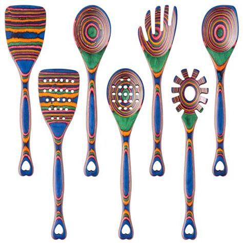 Gudamaye Pakkawood 7-Piece Wooden Cooking Utensils, Wooden Spoons for cooking, Wooden Utensil set,Pakkawood kitchen Utensils for Cooking, Non-Stick Spoon, Household Essentials, Heat-Resistant Spoons Wooden Utensils Set, Kitchen Utensil Storage, Wooden Cooking Utensils, Wooden Kitchen Utensils, Cooking Spoon, Kitchen Utensil Set, Wooden Utensils, Wooden Spoon, Kitchen Gifts