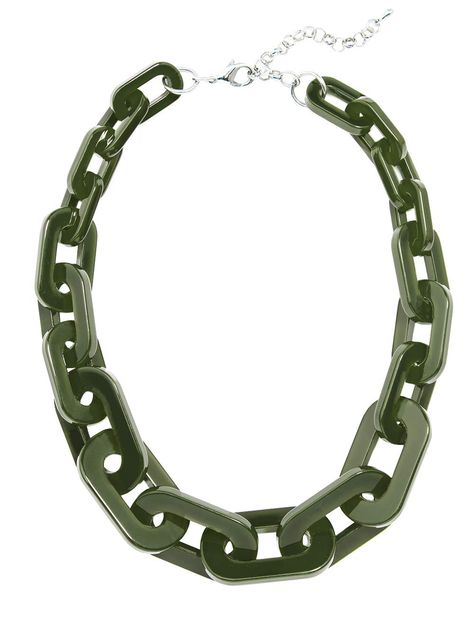 PRICES MAY VARY. ♥ STYLISH AND HIGH-QUALITY ♥ Rain or shine always be in style. This chain link necklace features a premium grade resin design that is available in many unique colors. Making it perfect for travel, work, or living life on-the-go. ♥ THE PERFECT GIFT ♥ This resin link necklace comes with a velvet pouch, making it the ideal gift for girls and women as Mother's Day, Christmas, graduation, Thanksgiving, Valentine, birthday, bridesmaids, anniversary gift. They are also a good choice as Pouch Making, Resin Design, Valentine Birthday, Travel Work, Green Gifts, Velvet Pouch, Chain Jewelry, Green Necklace, Living Life