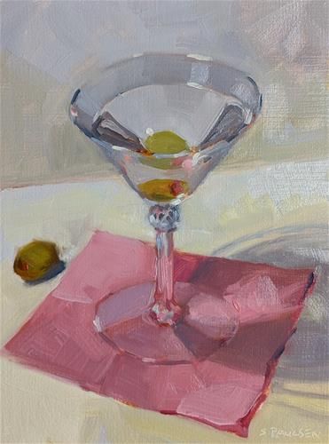 Art School Inspiration, Office Paint, Art Plan, Shaken Not Stirred, Dry Martini, Pink Martini, Painted Table, Daily Paintworks, Fine Art Gallery