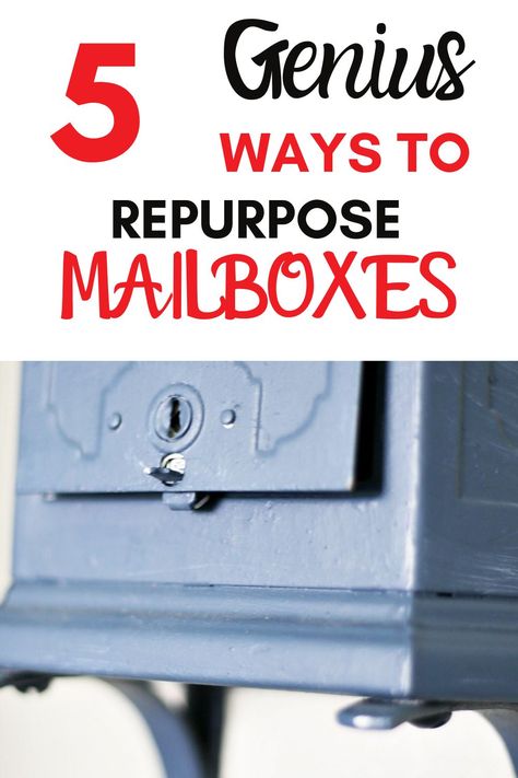 Mailboxes Ideas, Classroom Mailboxes, Grapevine Garland, Old Mailbox, Mailbox Makeover, Diy Mailbox, Vintage Mailbox, Metal Mailbox, Garage Sale Finds