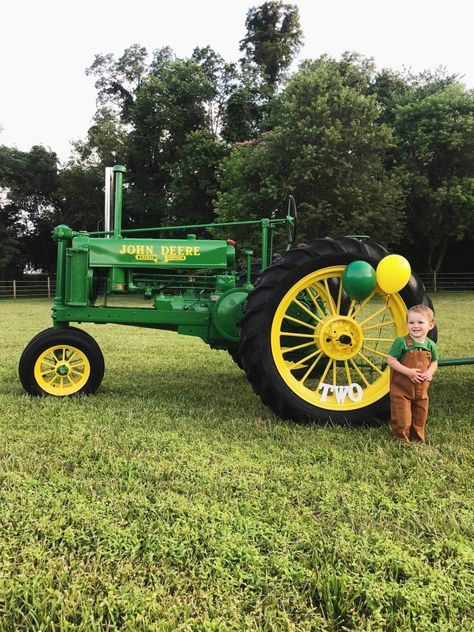 Toddler Tractor Photoshoot, Tractor Photoshoot, Bday Pictures, Boy Birthday Pictures, 2nd Birthday Pictures, John Deere Baby, John Deere Kids, John Deere Birthday, 2nd Birthday Photos