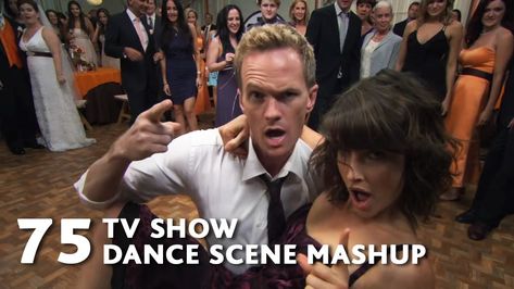 75 TV Show Dance Scenes in a Mashup Set to ‘Can’t Stop the Feeling’ by Justin Timberlake Barney Robin, Barney And Robin, Robin Scherbatsky, How Met Your Mother, Best Tv Couples, Tv Show Couples, Show Dance, Flash Mob, Tv Couples