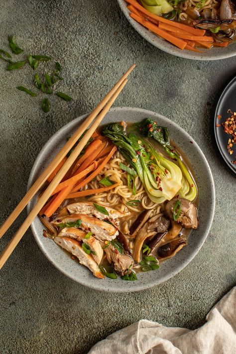 Pak Choy Ramen – Here In The Midst Pak Choi Recipe, Chicken Ramen Noodle Recipes, Homemade Ramen Noodles, Pak Choy, Homemade Ramen, Spicy Ramen, Pak Choi, Ramen Recipes, Delicious Vegetables