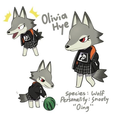 Loona Animal Crossing, Loona Fanart, Animal Crossing Fan Art, Baby Wolf, Animal Crossing Characters, Animal Crossing Villagers, Animal Crossing Game, Olivia Hye, Art Style Inspiration