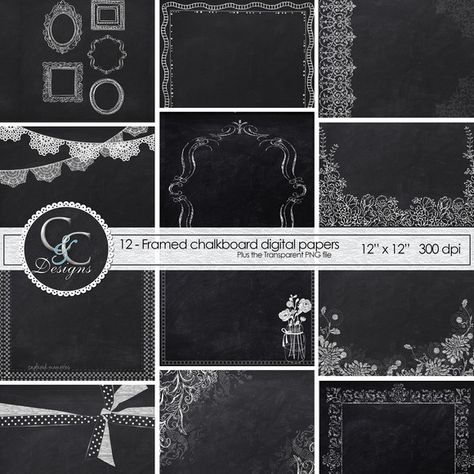 Check out Chalkboard Frame Papers 12: Digital by Captured and Created on Creative Market Chalkboard Border, Chalkboard Frames, Chalkboard Frame, Small Business Trends, French Toile, Chalkboard Background, Framed Chalkboard, Clip Art Borders, Digital Backgrounds