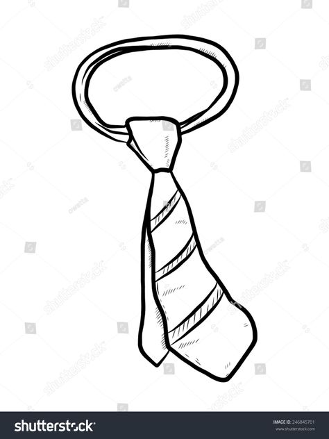 necktie \u002F cartoon vector and illustration, black and white, hand drawn, sketch style, isolated on white background. #Ad , #AD, #vector#illustration#black#necktie Neck Tie Drawing, Necktie Drawing, Tie Illustration, Tie Drawing, Black Necktie, Illustration Black And White, Sketch Style, Simple Cartoon, Clipart Black And White