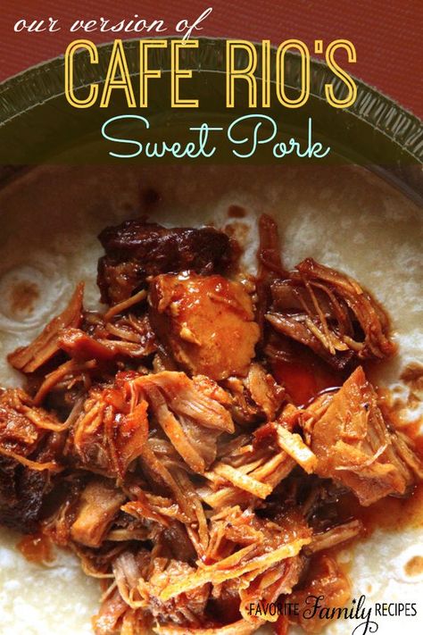 For me, the sweet pork at Cafe Rio is THE way to go. I love it! This copycat recipe is the real deal. #slowcooker #crockpot #dinner Cafe Rio Recipes, Cafe Rio Sweet Pork Recipe, Sweet Pork Recipe, Popular Meals, Luscious Recipes, Cafe Rio, Sweet Pork, Pork Dinner, Pork Recipe