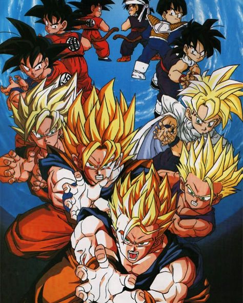 The Evolution Of Goku & Gohan Dragon Ball Characters, Goku And Gohan, Dragon Ball Super Wallpapers, Dragon Ball Super Artwork, Dragon Ball Super Art, Dragon Ball Super Goku, Dbz Art, Goku And Vegeta, Dragon Ball Image