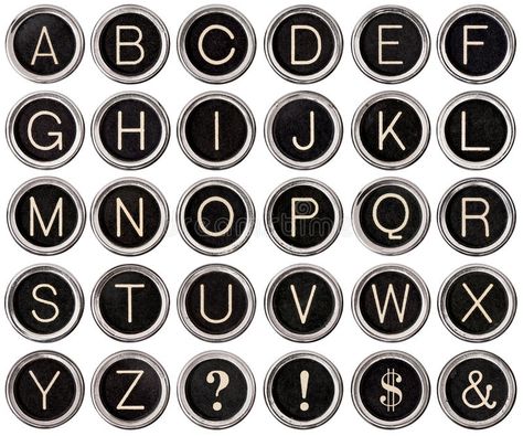 Vintage Typewriter Key Alphabet. Full alphabet of vintage typewriter keys includ , #Sponsored, #vintage, #alphabet, #keys, #typewriter, #Full #ad Canva Aesthetic Font, Fancy Fonts Alphabet, Cursive Fonts Alphabet, Old Fashioned Typewriter, Typewriter Letters, Fonts Handwriting Alphabet, Bullet Journal Font, Journal Fonts, Typewriter Keys