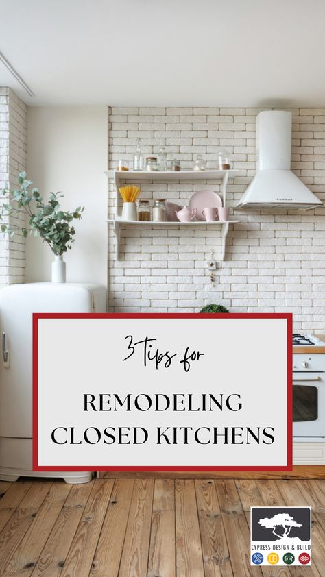 Here are some tips for a closed kitchen makeover that'll make your dreams come true: - Install plenty of lighting for a lighter feel - Create an enclosure by extending your cabinets - Add windows for airiness Closed Concept Kitchen, Dining Room Inspiration Modern, Space Saving Dining Room, Floor To Ceiling Cabinets, Closed Kitchen, Monterey Ca, Make Your Dreams Come True, Kitchen Concepts, Cabinetry Design