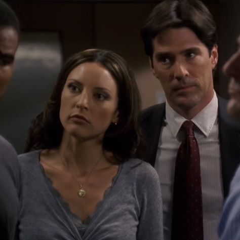 criminal minds Lola Glaudini, Elle Greenaway, Aaron Hotchner, Thomas Gibson, Gibson, Mindfulness, Collage, Pins, Quick Saves