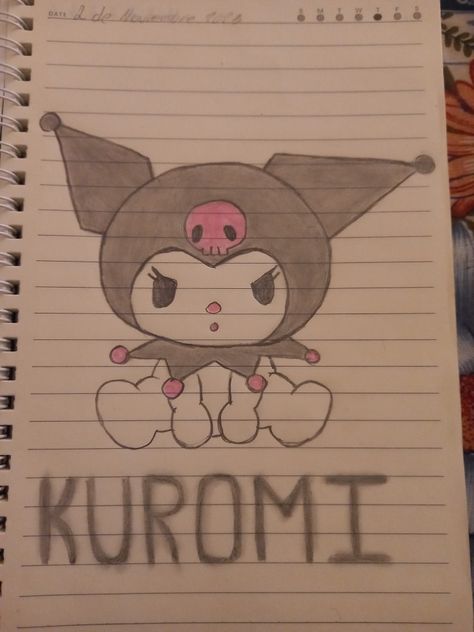 Drawing Of Kuromi, Sanrio Kuromi Drawing, Drawing Ideas Kuromi, Kuromi Drawing Sketch, Cute Kuromi Drawing, Hello Kitty Rysunek, How To Draw Kuromi, How To Draw Sanrio Characters, Kuromi Sketch