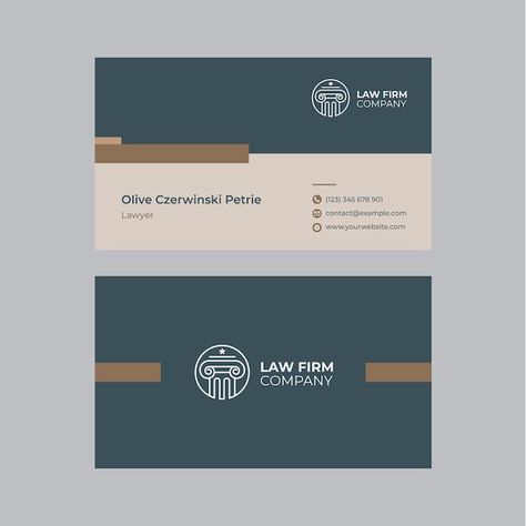 Lawyer Bussines Card Design, Law Firm Business Card Design, Law Firm Business Card, Interior Designer Visiting Card Ideas, Formal Business Card, Visit Card Design, Law Business Card, Business Visiting Card, Artist Business Cards Design