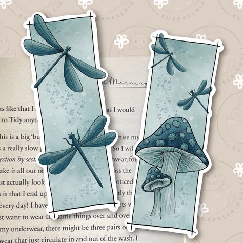 2 bookmarks printed with my original illustrations! Available individually or as a set, one of each design. A perfect gift for yourself or a friend who loves reading! These bookmarks are also available to purchase individually! - Designed and made in the UK - Each bookmark is 6.5 inches in length - Printed on uncoated 300gsm card with a beautiful finish           - If you choose the laminated option I use high quality matte lamination sheets leaving the bookmarks with a beautifully silky finish Sailor Moon Bookmark, Cute Bookmark Designs, Dragonfly Bookmark, Winter Bookmarks, Panda Bookmark, Bookmark Print, Bookmark Art, Beautiful Bookmarks, Cool Bookmarks