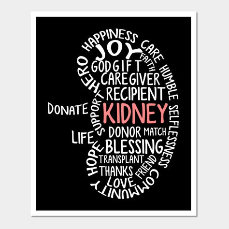 Kidney Transplantation Poster, Organ Transplant Quotes, Kidney Anniversary, Transplant Party, Organ Donation Quotes, Organ Donation Poster, Donation Poster, Surgery Recovery Gift, Kidney Donation