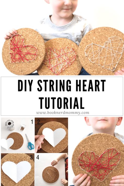 Valentine Crafts For Adults Diy, Valentine Crafts For Adults, Diy For Him, String Heart, String Art Heart, Crafts For Adults Diy, Diy String Art, Teen Crafts, Nail String