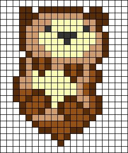 Alpha pattern #35496 | BraceletBook Sea Otter Perler Beads, Pixel Art Otter, Otter Pixel Art, Hama Art, Perler Designs, Ocean Nature, Easy Pixel Art, Pixel Art Templates, Pixel Drawing