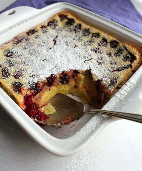 Clafoutis Recipe, Easy Custard, Clafoutis Recipes, Blackberry Recipes, Cake Mug, French Breakfast, Perfect Brunch, Homemade Treats, Pie Dessert