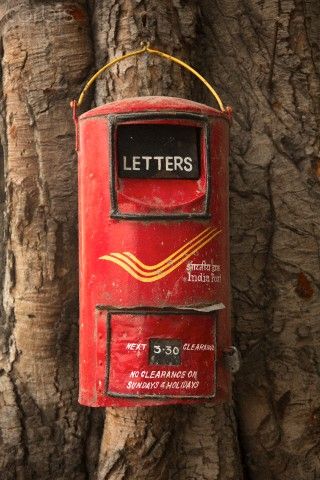 Mailbox, Madurai, India Red Mailbox, Namaste India, Childhood Memories Art, Childhood Memories 90s, Indian Colours, Going Postal, Vintage India, Post Box, Creative Images