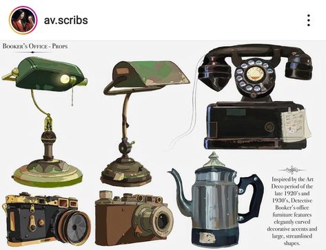 Prop Sheet Concept Art, Art Reference Objects, Object Concept Art, Prop Design Concept Art, Game Props Concept Art, Prop Concept Art, Analog Technology, Props Illustration, Animation Concept Art