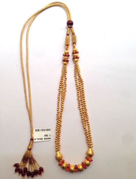 Antique Gold Handmade Wax Beads Wax Mala Kolhapur 916 weight 8-10 Grams Code SMJ 13 Wax Necklace Gold, Wax Mala Gold, Wax Gold Jewellery, Wax Beads Gold Jewellery, 10grams Gold Necklace Designs, 10 Grams Gold Necklace Indian, 8 Grams Gold Necklace, Antique Necklace Gold, Simple Beaded Necklaces