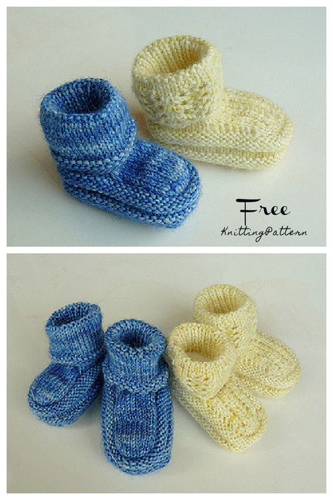 Free Chunky Knitting Patterns, Baby Boy Knitting Patterns Free, Baby Hat Knitting Patterns Free, Boys Knitting Patterns Free, Knitted Baby Booties, Baby Booties Free Pattern, Crochet Baby Booties Pattern, Knitted Slippers Pattern, Baby Booties Knitting Pattern