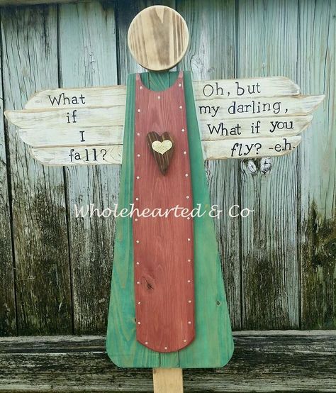 Pallet Angels Diy, Shutter Angel, Wooden Angels, Wooden Angel, Garden Angels, Garden Whimsy, Angel Crafts, Another Country, Fence Decor