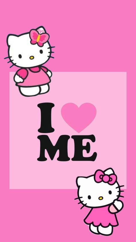 Hello kitty self love wallpaper I Love Hello Kitty Wallpaper, Love Myself Wallpaper, Myself Wallpaper, Self Love Wallpaper, I Love Hello Kitty, I Love Myself, Love Myself, Kitty Wallpaper, Hello Kitty Wallpaper