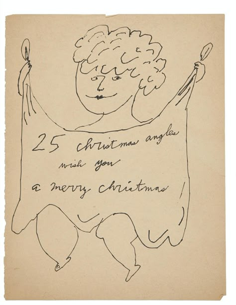 Have A Very Warhol Christmas | HuffPost Andy Warhol Christmas, Andy Warhol Drawings, Xmas Sales, Graphic Design Drawings, Andy Warhol Artwork, Chris Haughton, Alex Eagle, Letter Making, Art Andy Warhol