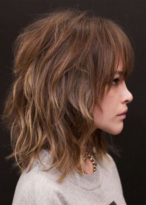 #wigsbuy #Medium Layered Hairstyles Women's Wavy Shag Shaggy Synthetic Capless Wig 18Inch Modern Shag Haircut, Ideas Haircut, Medium Shag Haircuts, Kadeřnické Trendy, Medium Layered Hair, Shag Hairstyles, Shag Haircut, Grunge Hair, Haircut Ideas