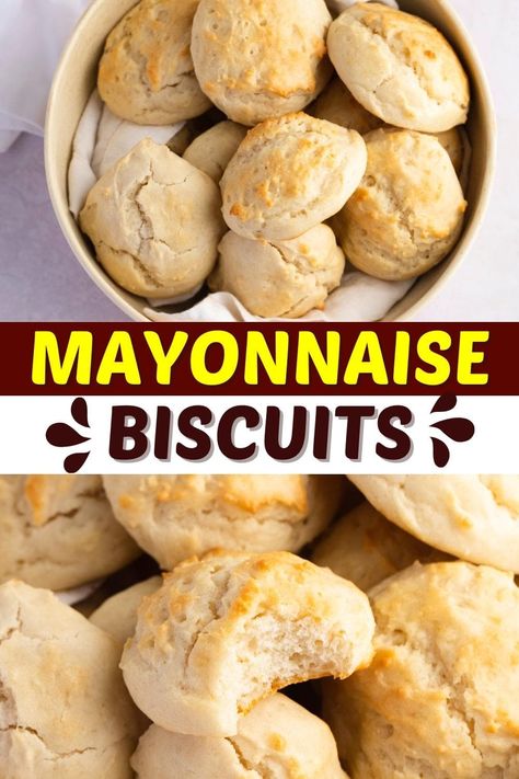 These mayonnaise biscuits are quick, easy, and delicious! Learn how to make this simple recipe, plus, get tips for the very best biscuits. Recipe For Mayonnaise, Mayonnaise Biscuits, Easy Mayo, Quick Biscuit Recipe, Quick Biscuits, Almond Flour Biscuits, Best Biscuits, Flour Biscuits, Alpha Gal