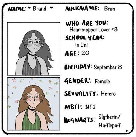 #Heartstopper #Brandi #INFJ #Slytherin #Hufflepuff #Fanart Hufflepuff And Slytherin Fanart, Infj Slytherin, Slytherin X Hufflepuff Fanart, Hufflepuff Fanart, Slytherin Fanart, 20th Birthday, Brand Me, Infj, Mbti