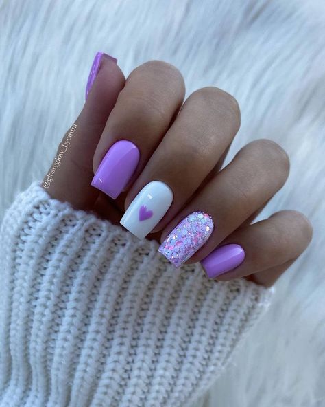 Lilac Nails, October Nails, Beige Nails, Nail Idea, Uñas Acrilicas, Prom Nails, Fabulous Nails, 7th Grade, Purple Nails