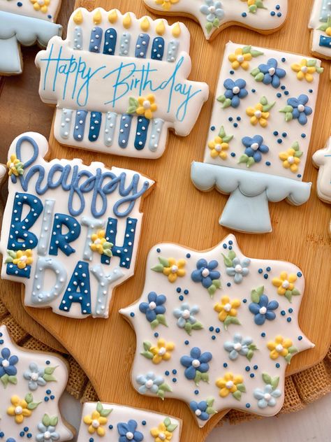 Decorated Cookies Birthday Woman, Congratulations Cookies Decorated, Sewing Cookies Decorated, Banner Cookies Decorated, Adoption Cookies Decorated, Floral Birthday Cookies Decorated, Summer Theme Cookies, Simple Birthday Cookies Decorated, Mom Cookies Decorated